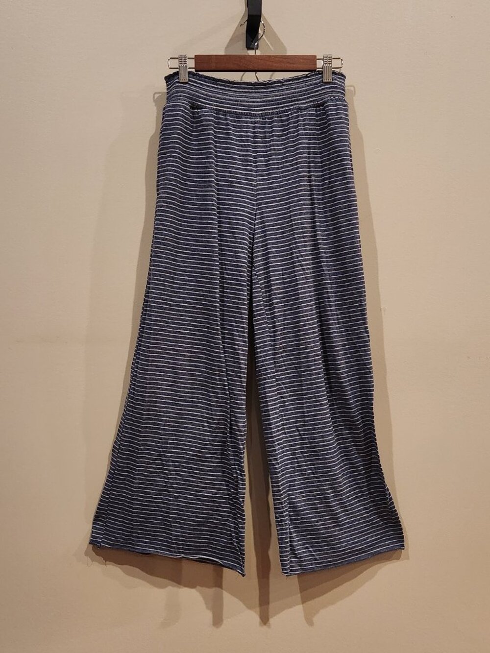Boxercraft Navy White Striped Wide Leg Lounge Pants Size L